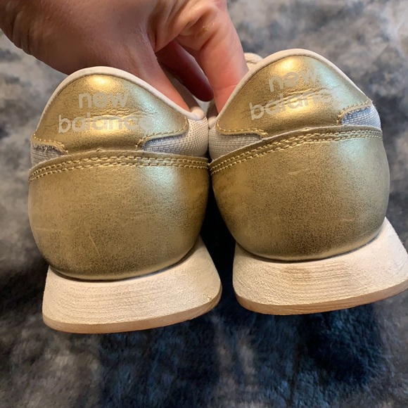 New Balance white and gold sneakers - Picture 4 of 6